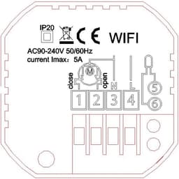 Slimme WIFI Thermostaat - App Gestuurd - Comfort Thuis - Spraakbediening - 90-240V - Zwart Wit — thumbnail 5
