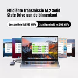 QORA® SSD Externe Harde QORAijven - SSD Externe Harde QORAijf - Grijs - ‎7cm x 4cm x 2cm — thumbnail 5