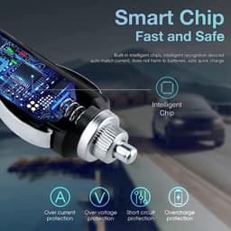 Auto Oplader - Voertuig Adapter - Apparaat Opladen - Hoge Efficiëntie - DC12-24V - Zwart — thumbnail 3