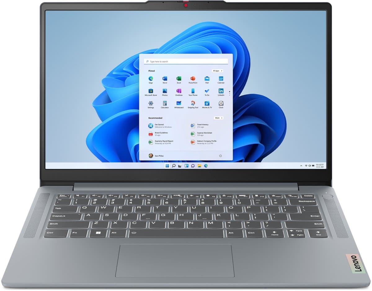 Lenovo IdeaPad Slim 3 14AMN8 - Laptop - 14 inch - Ryzen 5 - 16GB/512GB — afbeelding 1