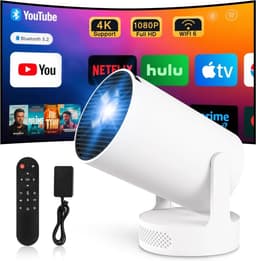 Mini Videoprojector - Compact en Lichtgewicht - 4K Resolutie - Ingebouwd Android 11 - Voor Thuisgebruik en Reizen — thumbnail 1