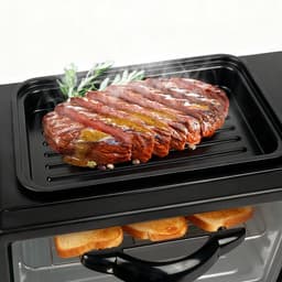 Celestul 3-in-1 Magnetron – Mini Oven 9L – Koffiezetapparaat met Geïsoleerde 600 ml Koffiekan – Broodrooster – Compact Keukenapparaat – Zwart — thumbnail 2