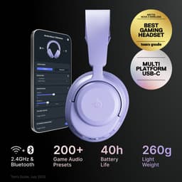 SteelSeries Arctis Nova 3 Wireless - Draadloze Gaming Headset - PC, Switch, Mobiel - Lavender — thumbnail 3