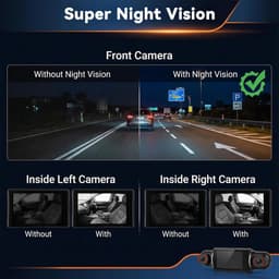 Dashcam - 3 Inch Display - 360° Rondom Zicht - Wifi Dashcam met Nachtzicht - Voor Auto's — thumbnail 3