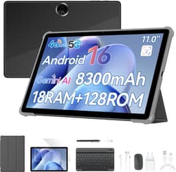 Blackview ZENO5 Tablet - 32GB RAM - 128GB ROM- 8300mAh- Android 16 - Zwart — thumbnail 1