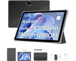 Blackview ZENO5 Tablet - 32GB RAM - 128GB ROM- 8300mAh- Android 16 - Zwart