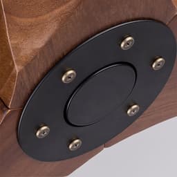 HAUSS SPOLE Plafondventilator – Stille DC-Motor Met Geheugenfunctie – 106,68 cm – Metaal En Hout – Zwart En Donker Walnoot – Voor Woonkamer En Terras — thumbnail 5
