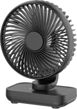 Solvix tafel ventilator geluidloos - Tafelfan - USB Oplaadbaar - 4 Snelheden - Stil Design - Voor Thuis en Kantoor — thumbnail 1