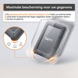 Perfect Speed Externe Harde Schijf 1TB - Externe HDD - USB 3.2 - 1600 Mbps (200 MBps) - USB C - Schokbestendig — thumbnail 2