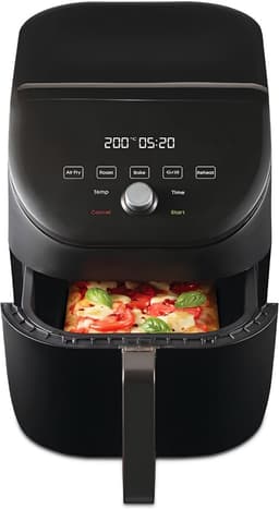 SNJY® Mini Airfryer - Airfryer Klein - Camping Airfryer - 5,7 Liter - 5-in-1 - 1700W - Zwart — thumbnail 1