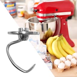 SnelShoppen - Spiral Dough Hooks Accessoires voor Keuken-Aid Keukenmachine, Rvs Deeghaak voor 4.5-5QT Tilt Head, Vaatwasserbestendig, Perfect voor Bak — thumbnail 4