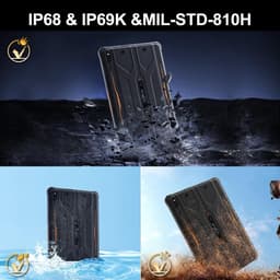 SnelShoppen - Rugged Outdoor Tablet 10.1 Inch, 20GB + 256GB/1TB, IP68/IP69K Waterdicht, Android 14, 10800mAh Batterij, Dual SIM/4G LTE/5G — thumbnail 4