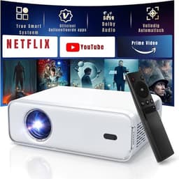 QORA® Mini beamers - Projector - Mini beamer - Wit - 22cm x 17cm x 8cm — thumbnail 1