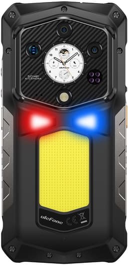 Rugged Smartphone Ulefone Armor 29 Ultra 5G D-9300+ 16GB 1TB 21200-120W A15, Night, Watch Display, Black — thumbnail 3