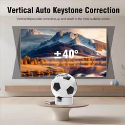 KZQ Smart Mini Projector - Met Ingebouwde App En Elektrische Focus - Wifi 6 En Bluetooth 5 4 - Autokeystone - 1080p Ondersteund - Compatibel Met Smartphone Hdmi Usb - Geschikt Voor Voetbal Kijken - 1 Stuk — thumbnail 4