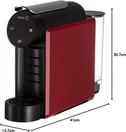 Mini Koffiezetapparaat - Eenkopsmachine - Snelle Koffie - Automatisch Programmeerbaar - 19 Bar Druk - Rood — thumbnail 2