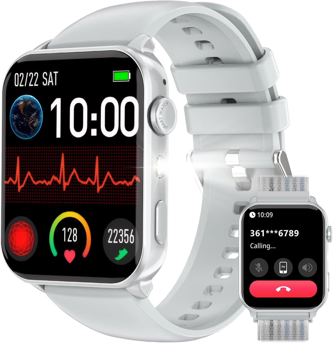 Blackview Watch - R30MAX - Smartwatch - Stappenteller - Slaapmonitor - Zuurstofsaturatiemeter - Compatibel met alle smartphones - Activiteitentracker - Voor dames en heren - Zilver — afbeelding 1