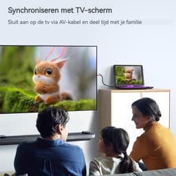 Boifun 17,5 inch draagbare dvd-speler - met 15,6" HD groot draaibaar scherm - voor auto en kinderen - 4-6 uur werktijd met ingebouwde batterij - geheugen-afspeelfunctie, ondersteuning USB/TF-kaart [Blu-ray niet ondersteund] — thumbnail 3