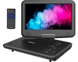 ieGeek 11.5" Portable DVD Speler - 9,5" HD-Draaibaar Oogbeschermend scherm - Sync Ondersteunt USB/SD-Kaart [Blu-ray niet ondersteund]