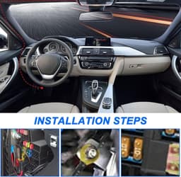 SnelShoppen - Dash Cam Hardwire Kit USB Type-C Adapter Micro/Mini USB Voeding Kabel 12V-24V naar 5V met 4 Fuse Tap Kabel en Tool voor GPS Navigatie Ra — thumbnail 4