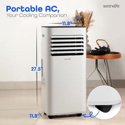 Mobiele Airco 8000 BTU – 3-in-1 Airconditioner – Met Ontvochtiger – Stil – Afstandsbediening — thumbnail 4