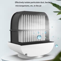 Draagbare luchtkoeler - Mini USB draagbare airconditioner - Compacte koelunit - Stille werking - IJskristal - 3 instelbare snelheden - Voor slaapkamer, kantoor, auto — thumbnail 4