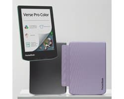 PocketBook Verse Pro Color e-reader Sage Glow – 6 inch – 16 GB – waterdicht + Transparant Paars hoesje – voordeelbundel