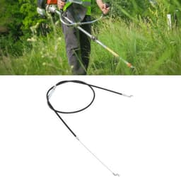 Grasmaaierbedieningskabel 1,4 M - Vervanging - Tuingas - Tractiemotor - Hoogwaardig Rubber/Staal - Flexibel en Duurzaam - Bedieningskabel — thumbnail 4