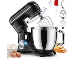 Voedselmixer - Keukenmachine - Bakken en Koken - Kantelbare Motorkop - 45L Kom - Zwart