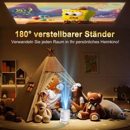 Beamer met WiFi 6 en Android 14 - Draagbare Mini Projector - Native 1080P, 4K Ondersteuning, Autofocus, Auto Keystone, Bluetooth 5.4 — thumbnail 5