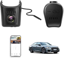 SnelShoppen - 4K Dashcam Auto met WiFi-APP, G-Sensor, Nachtzicht, Plug & Play voor Audi A1 A3 A4 A5 A6 A7 A8 e-tron Sportback GT Q2 Q3 Q5 Q7 Q8 TT R8 — thumbnail 1