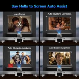 SnelShoppen - Videoprojector 1080P met 4K tv-stick, WiFi 5, Bluetooth 5.1, 15W luidspreker, 650 ANSI, automatische focus, trapeziumcorrectie en Dolby — thumbnail 5