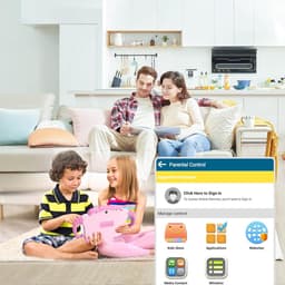 SnelShoppen - Kindertablet 7 Inch - Android Tablet voor Kinderen - WiFi, Bluetooth, 32GB ROM, Quad Core, Educatief, Met Ouderlijk Toezicht, Touchscree — thumbnail 5