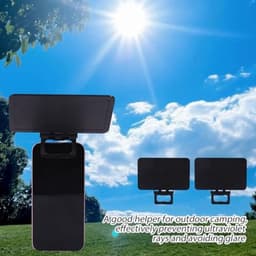 2 stuks telefoonzonneschermhoes, antireflectie en antireflectie, verstelbaar autotelefoonscherm tegen de zon met clips, universeel, geschikt voor alle smartphones — thumbnail 4
