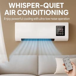 Kanaalloze Airconditioner - Draagbare Airco - Ruimte Koelen - Automatische Aanpassing - 2000W - Wit — thumbnail 4