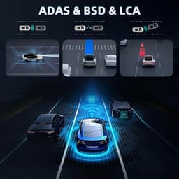 SnelShoppen - 4K Dashcam met Voor- en 2K Achtercamera, 3.16 Inch IPS Scherm, WiFi en App Besturing, ADAS, BSD, LCA, Nachtzicht, G-Sensor, Loopopname, — thumbnail 3