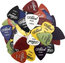 30x Plectrums - Gitaar plectrum set - Guitar picks - Plectra - Gitaar accessoires - Plektrums - Picks voor gitaar - 6 diktes - Kleurenmix - Muziek accessoires - Gitaarspelen - Gitarist - Jonyx — thumbnail 3
