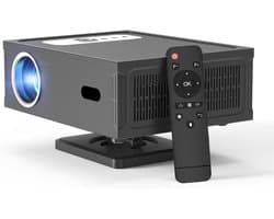 SnelShoppen - 4K Projector met Google TV, Native 1080p, AI-beeldverbetering, Autofocus, Slimme Beamer met Automatische Keystone-Correctie voor Thuisbi