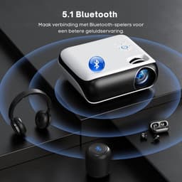 VLSelect® Beamer mini - Projectie scherm - Thuisbioscoop — thumbnail 4
