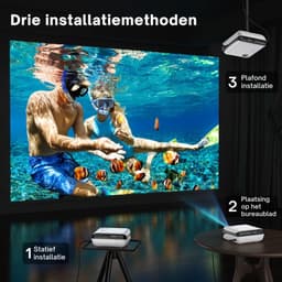 VLSelect® Beamer mini - Projectie scherm - Thuisbioscoop — thumbnail 5