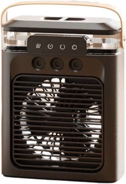 Mini draagbare airco-ventilator / stille aircooler en bureauventilator – USB-oplaadbaar, compacte persoonlijke koelventilator — thumbnail 1
