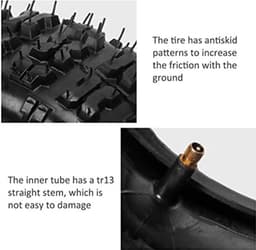 7.0PSI Wielband Binnenband Set Rechte Metalen Stam Punctie Weerstaan Explosiebestendige Schokabsorptie voor Dirt Bike ATV UTV Grasmaaier — thumbnail 5