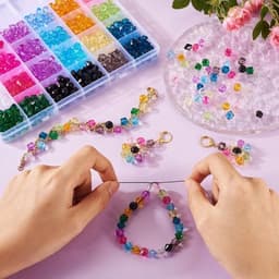 Transparante acrylkralen van 8 mm diameter, 640 stuks voor het maken van DIY sieraden met een heldere en lichte uitstraling — thumbnail 5