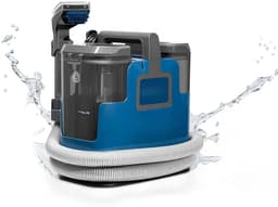 JCP® Vlekkenreiniger - Draagbare Wasstofzuiger - Dubbele Watertanks - Blauw - 34cm x 23cm x 36cm — thumbnail 1