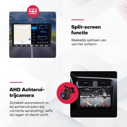 Boscer 2 Din Autoradio - Geschikt voor Seat Ibiza (2012-2015) - Draadloos Apple CarPlay & Android Auto - Vernieuwd Bedieningspaneel - 9 Inch HD Touchscreen - WiFi, Bluetooth & USB - Achteruitrijcamera & Microfoon — thumbnail 4