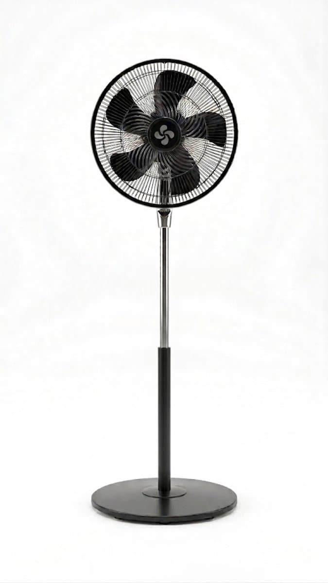 Krachtige Ventilator - Statiefventilator - Tafelventilator- 85W - 25CM - 3 Snelheden - Zwart — afbeelding 1