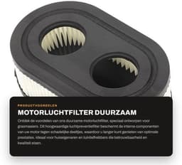 Motorluchtfilter Hoge Sterkte - Duurzaam Luchtpreventiefilter - Vervanging voor Viking MB 448.1 T - Professioneel Vakmanschap - Betere Filtratie - Luchtfilter — thumbnail 1