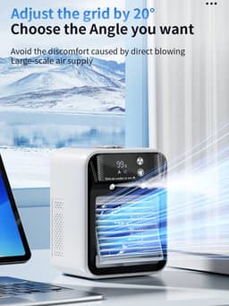 Mobiele Airco - Airco - Aircooler - Luchtkoeler - 500ML Watertank - USB-C - Draagbare Aircooler - Airconditioning - Luchtbevochtiger - Ventilator - 2 Standen — thumbnail 4