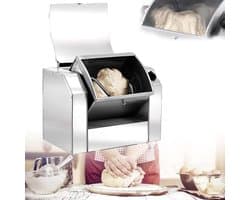 Elektrische Deegmixer - Keukenmixer Kneedmachine - Bakken Thuis - Grote Capaciteit - 5 kg - Zilver