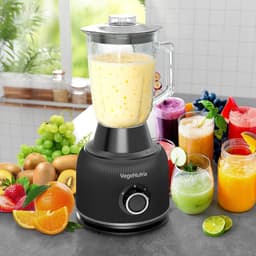 SnelShoppen - 1500 W Keukenmachine & Mixercombinatie met 2,5L Hakmolen voor Vlees, Groenten & Deeg, 2L Blender met Glas, 2 Snelheden & Pulsfunctie voo — thumbnail 2